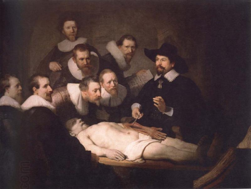 Rembrandt van rijn anatomy lesson of dr,nicolaes tulp China oil painting art